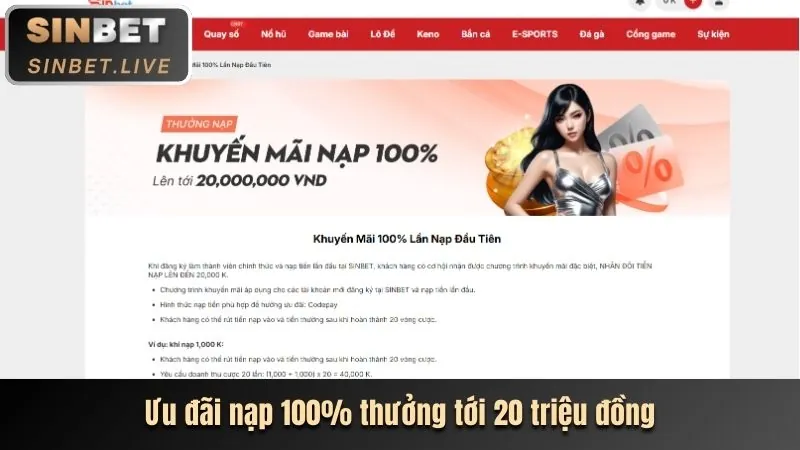 Ưu đãi chào mừng xin88